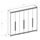 Guarda Roupa Com 6 Portas 6 Gavetas Com Pés Nobreza Dj Móveis