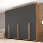 Guarda Roupa Com 6 Portas Duke Cinamomo Grafite