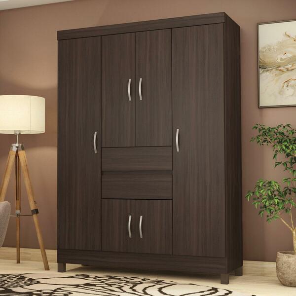 Guarda-roupa Com 6 Portas E 2 Gavetas 128cm Multimóveis Cr352