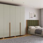 Guarda Roupa Com 6 Portas E 4 Gavetas 270cm Freijó Madeiraddo