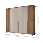 Guarda Roupa Com 6 Portas Varese Cinamomo Off White