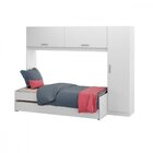 Guarda Roupa Com Bicama Solteiro Essencialle - Branco/bianco