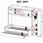 Guarda Roupa Com Bicama Solteiro Essencialle - Branco/bianco