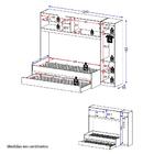 Guarda Roupa Com Bicama Solteiro Essencialle Carvalho Avelã/b