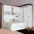 Guarda Roupa Com Cabeceira Casal Branco Paris Santos Andirá