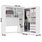 Guarda Roupa Com Cabeceira Casal Branco Paris Santos Andirá