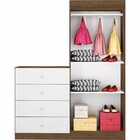 Guarda-roupa Com Cômoda Infantil 02 Portas 04 Gavetas 100% Md