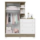 Guarda Roupa Com Cômoda Infantil Doce Sonho 2 Portas E 3 Gave