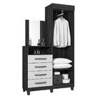 Guarda Roupa Com Cômoda Lion 2 Portas E 3 Gavetas - Móveis Le