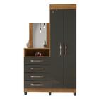 Guarda Roupa Com Cômoda Lion 2 Portas E 3 Gavetas - Móveis Le