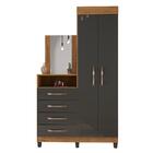 Guarda Roupa Com Cômoda Lion 2 Portas E 3 Gavetas - Móveis Le