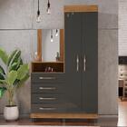 Guarda Roupa Com Cômoda Lion 2 Portas E 3 Gavetas - Móveis Le