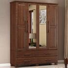 Guarda Roupa Com Espelho 2242 E Comoda 2241 Ouro Madeira Maci