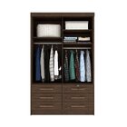 Guarda Roupa Com Espelho 2 Portas 6 Gavetas Chicago Tcil Móve