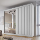 Guarda Roupa Com Espelho 2 Portas  Atlanta Made Marcs