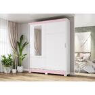 Guarda-roupa Com Espelho 2 Portas De Correr 2 Gavetas Viena M