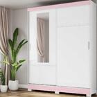 Guarda-roupa Com Espelho 2 Portas De Correr 2 Gavetas Viena M