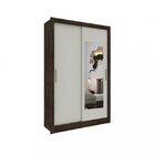 Guarda-roupa Com Espelho 2 Portas De Correr 2 Gavetas Zurique
