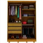 Guarda Roupa Com Espelho 2 Portas Solteiro Naturale Branco Di