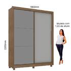 Guarda Roupa Com Espelho 2 Portas Turquesa Madeirado Off Whit