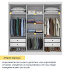 Guarda Roupa Com Espelho 3 Portas 240cm Somalia Espresso Móve