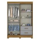 Guarda-roupa Com Espelho 3 Portas 2 Gavetas Madri Multimóveis