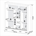 Guarda Roupa Com Espelho 3 Portas 3 Gavetas Cannes Branco