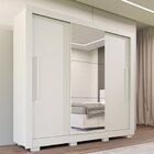 Guarda Roupa Com Espelho 3 Portas 3 Gavetas Cannes Imop Branc