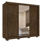 Guarda Roupa Com Espelho 3 Portas 3 Gavetas Cannes Imop Wengu