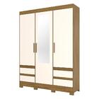 Guarda-roupa Com Espelho 3 Portas 4 Gavetas Itália Multimóvei