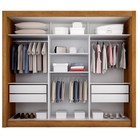 Guarda Roupa Com Espelho 3 Portas 4 Gavetas New Tokio Salleto