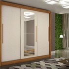 Guarda Roupa Com Espelho 3 Portas 4 Gavetas New Tokio Salleto