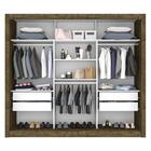 Guarda Roupa Com Espelho 3 Portas 4 Gavetas New Tokio Salleto