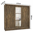 Guarda-roupa Com Espelho 3 Portas De Correr Santiago-carioca