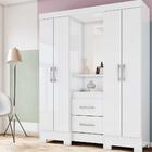 Guarda-roupa Com Espelho 4 Portas 2 Gavetas Cancun Multimóvei