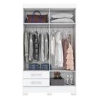 Guarda-roupa Com Espelho 4 Portas 2 Gavetas Istambul Multimóv