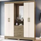 Guarda-roupa Com Espelho 4 Portas 3 Gavetas Capri Multimóveis