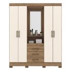 Guarda-roupa Com Espelho 4 Portas 3 Gavetas Capri Multimóveis