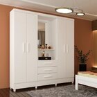 Guarda-roupa Com Espelho 4 Portas 3 Gavetas Havana Tcil Móvei