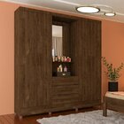 Guarda-roupa Com Espelho 4 Portas 3 Gavetas Havana Tcil Móvei