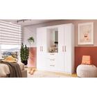 Guarda-roupa Com Espelho 4 Portas 3 Gavetas Siena Multimóveis