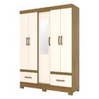 Guarda-roupa Com Espelho 5 Portas 2 Gavetas Mônaco Multimóvei