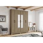 Guarda-roupa Com Espelho 6 Portas 2 Gavetas Londres Cr4018es