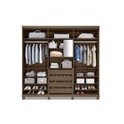 Guarda Roupa Com Espelho 6 Portas 4 Gavetas Interno Trevo  Ce