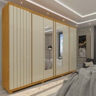 Guarda Roupa Com Espelho 6 Portas Absolut Naturale Off White