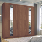 Guarda Roupa Com Espelho 8 Portas Casal Madri Jatobá