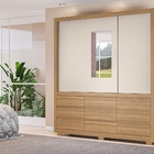 Guarda Roupa Com Espelho Calábria Amendola/off White