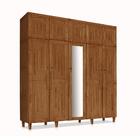 Guarda-roupa Com Espelho Cantuária Imbuia