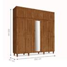 Guarda-roupa Com Espelho Cantuária Imbuia