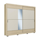 Guarda Roupa Com Espelho Casal 2 Portas 3 Gavetas Nápoles Fai